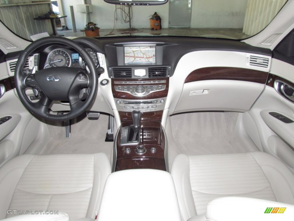 2011 Infiniti M 37 S Sedan Graphite Dashboard Photo #57232946
