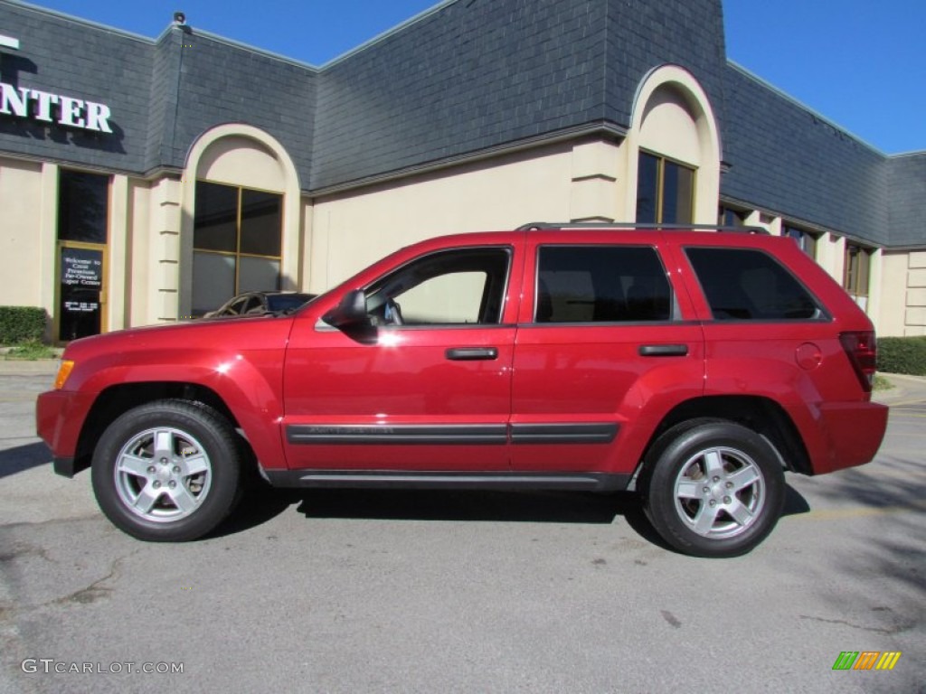 2006 Grand Cherokee Laredo - Inferno Red Crystal Pearl / Medium Slate Gray photo #1