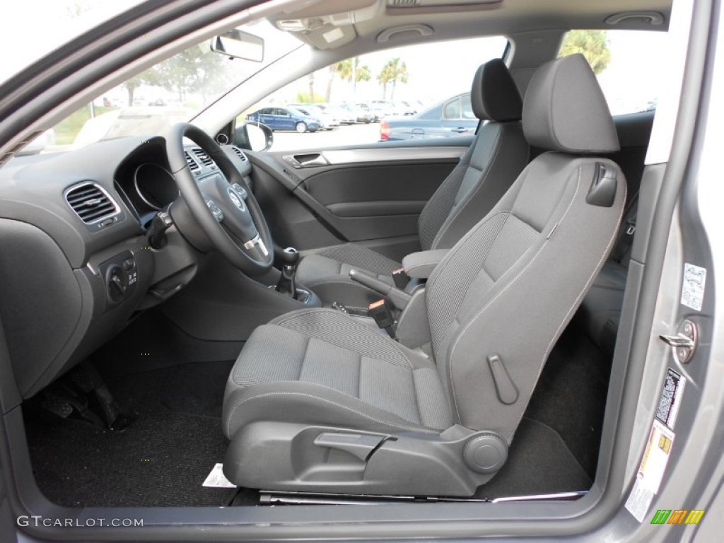 Titan Black Interior 2012 Volkswagen Golf 2 Door TDI Photo #57233219