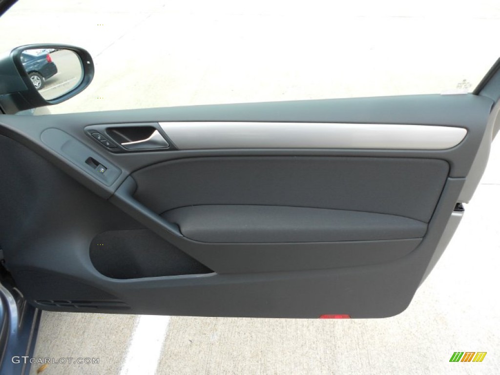 2012 Volkswagen Golf 2 Door TDI Titan Black Door Panel Photo #57233224