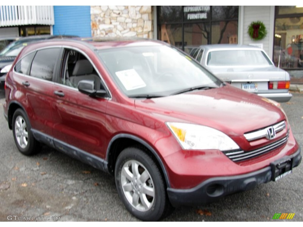 2008 CR-V EX 4WD - Tango Red Pearl / Gray photo #3