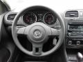 Titan Black 2012 Volkswagen Golf 4 Door Steering Wheel