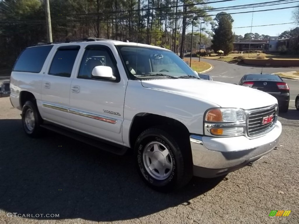 2004 Yukon XL 1500 SLT 4x4 - Summit White / Sandstone photo #7