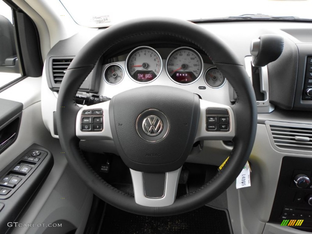 2012 Volkswagen Routan SE Aero Gray Steering Wheel Photo #57234361