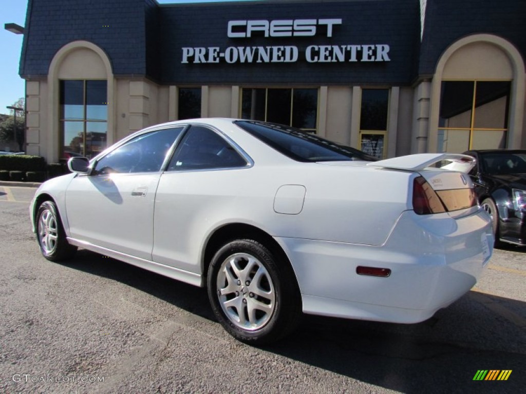 2002 Accord EX V6 Coupe - Taffeta White / Ivory photo #2