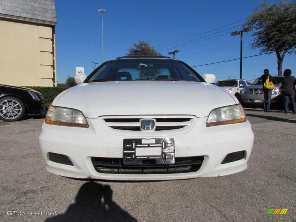 2002 Accord EX V6 Coupe - Taffeta White / Ivory photo #6