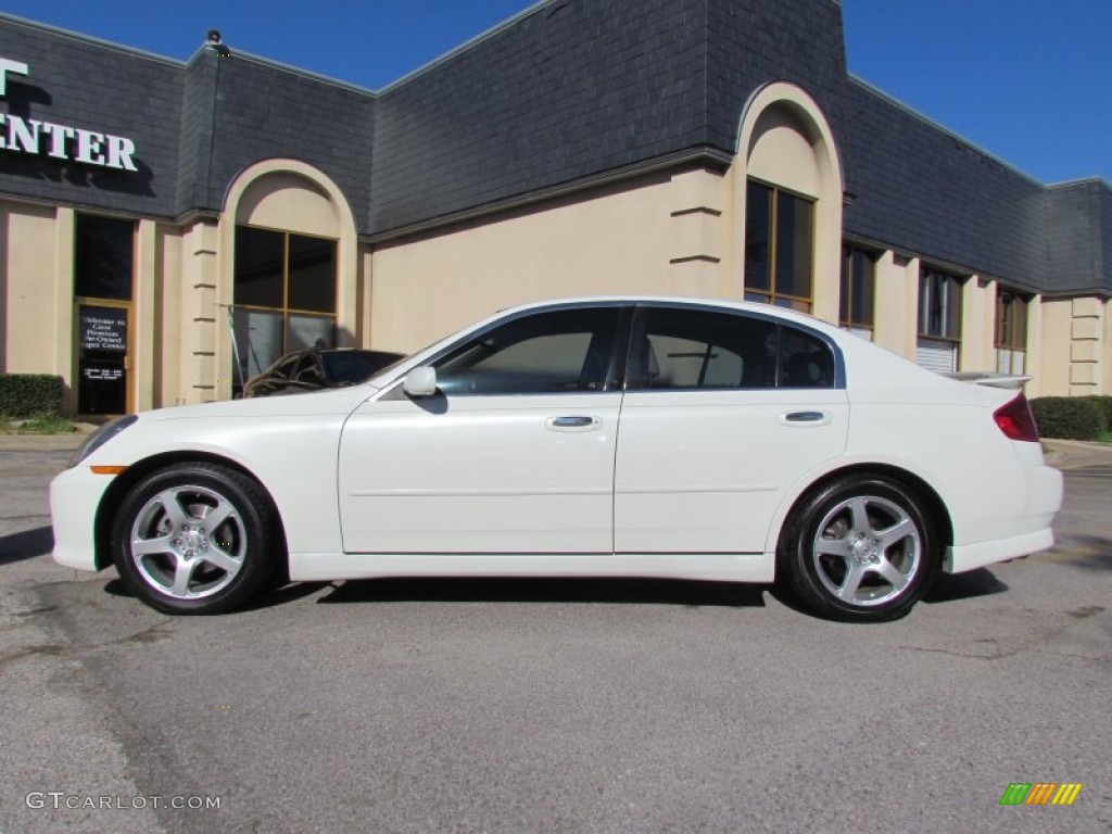 2003 G 35 Sedan - Ivory White Pearl / Willow photo #1