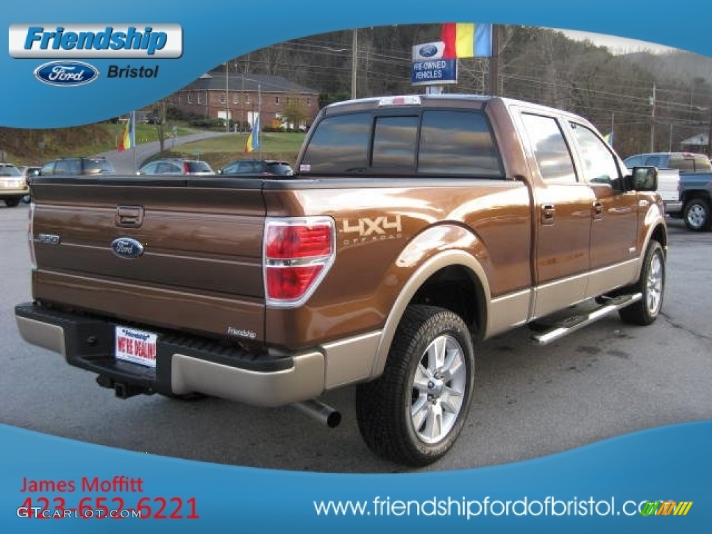 2011 F150 Lariat SuperCrew 4x4 - Golden Bronze Metallic / Pale Adobe photo #6