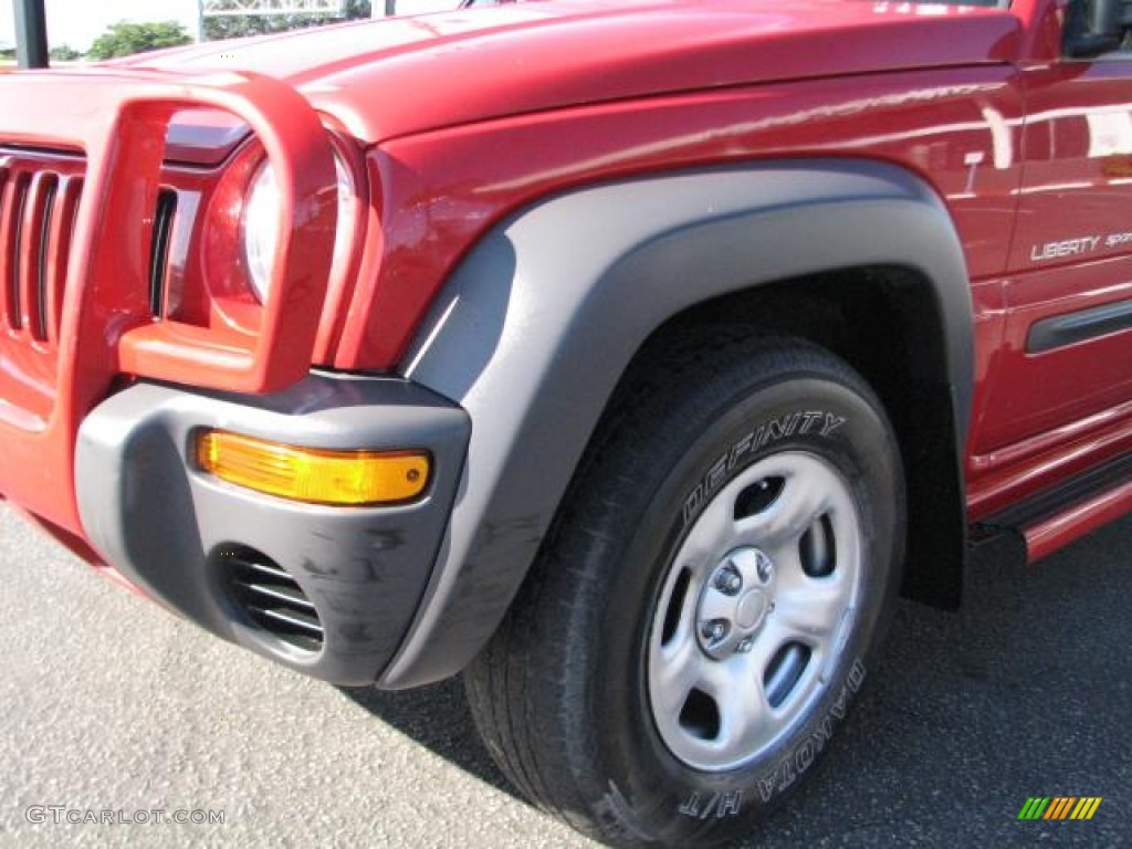 2002 Liberty Sport - Flame Red / Dark Slate Gray photo #5