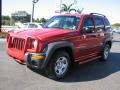2002 Flame Red Jeep Liberty Sport  photo #1