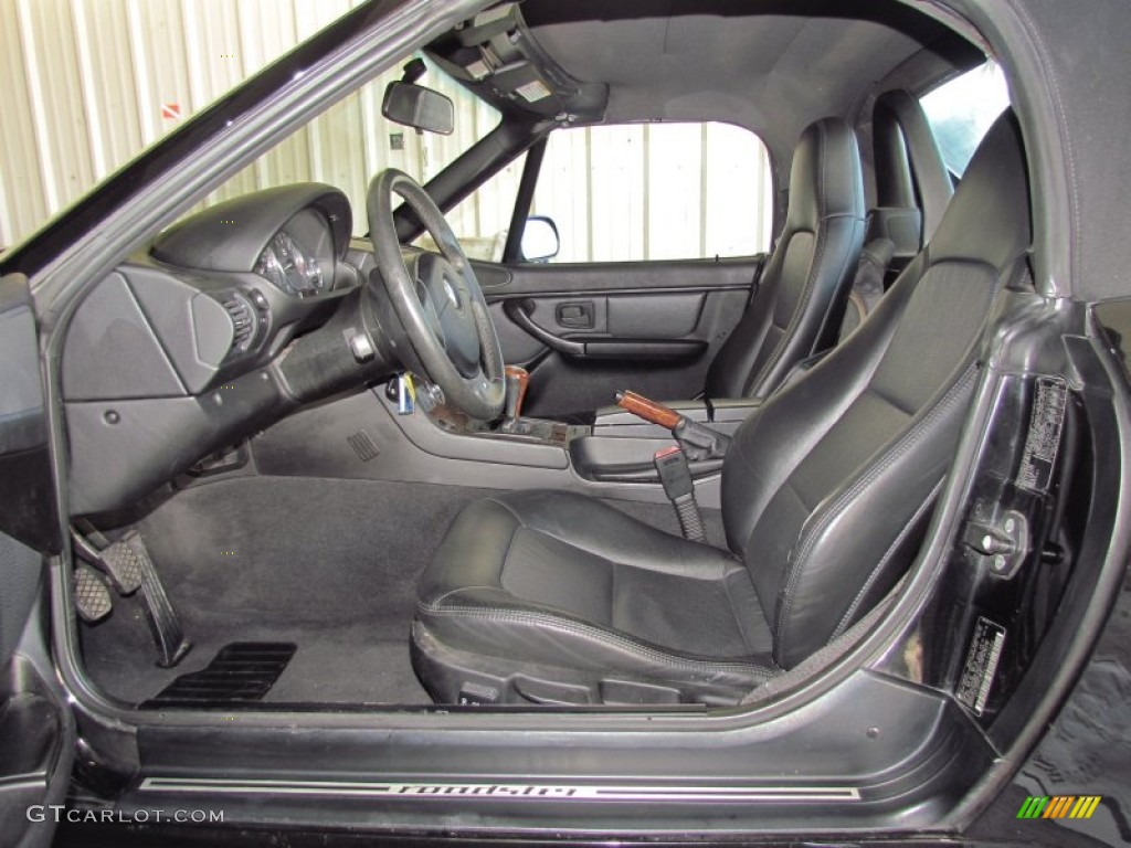 Black Interior 2000 BMW Z3 2.3 Roadster Photo #57236561