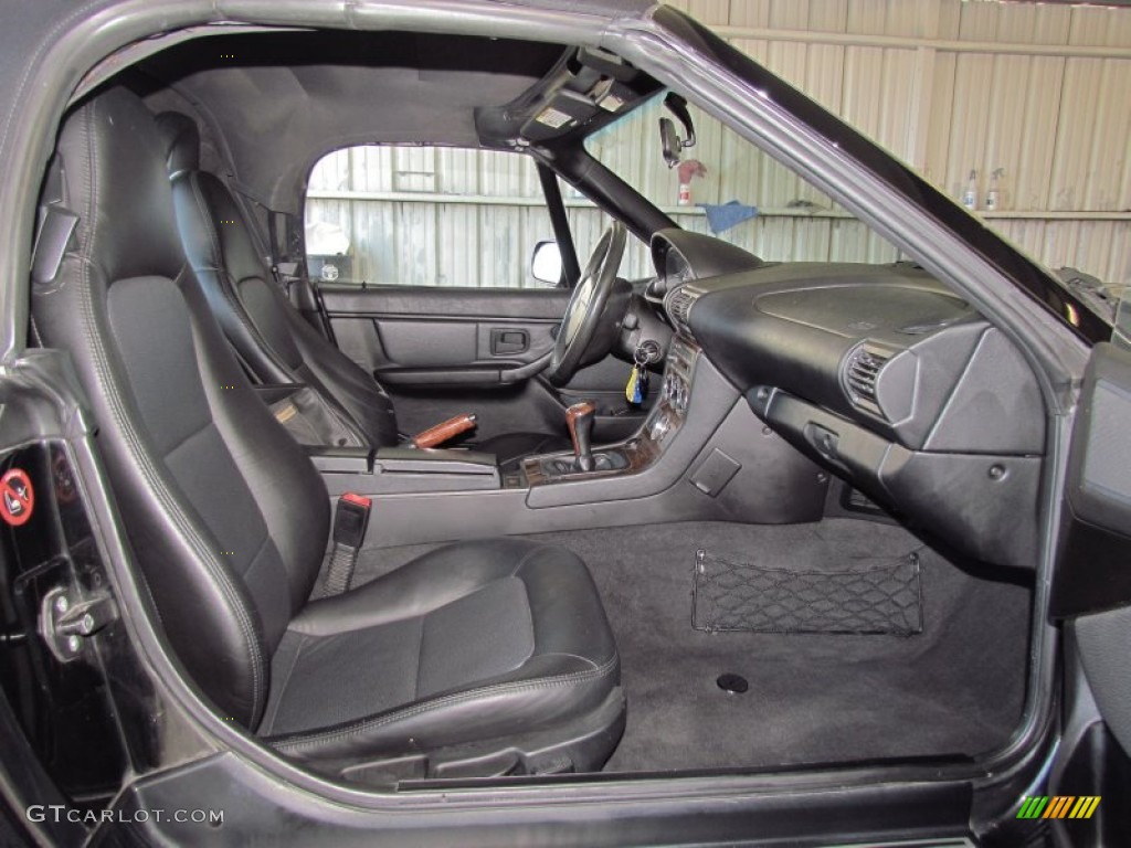 Black Interior 2000 BMW Z3 2.3 Roadster Photo #57236573