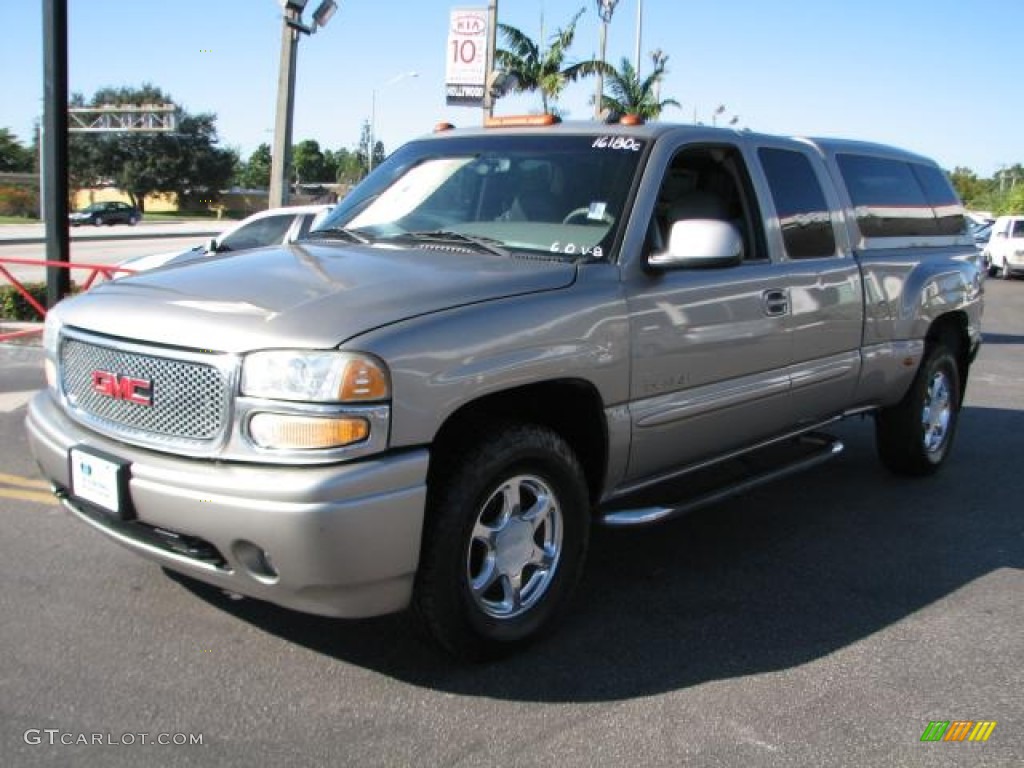 2003 Sierra 1500 Denali Extended Cab AWD - Pewter Metallic / Stone Gray photo #5