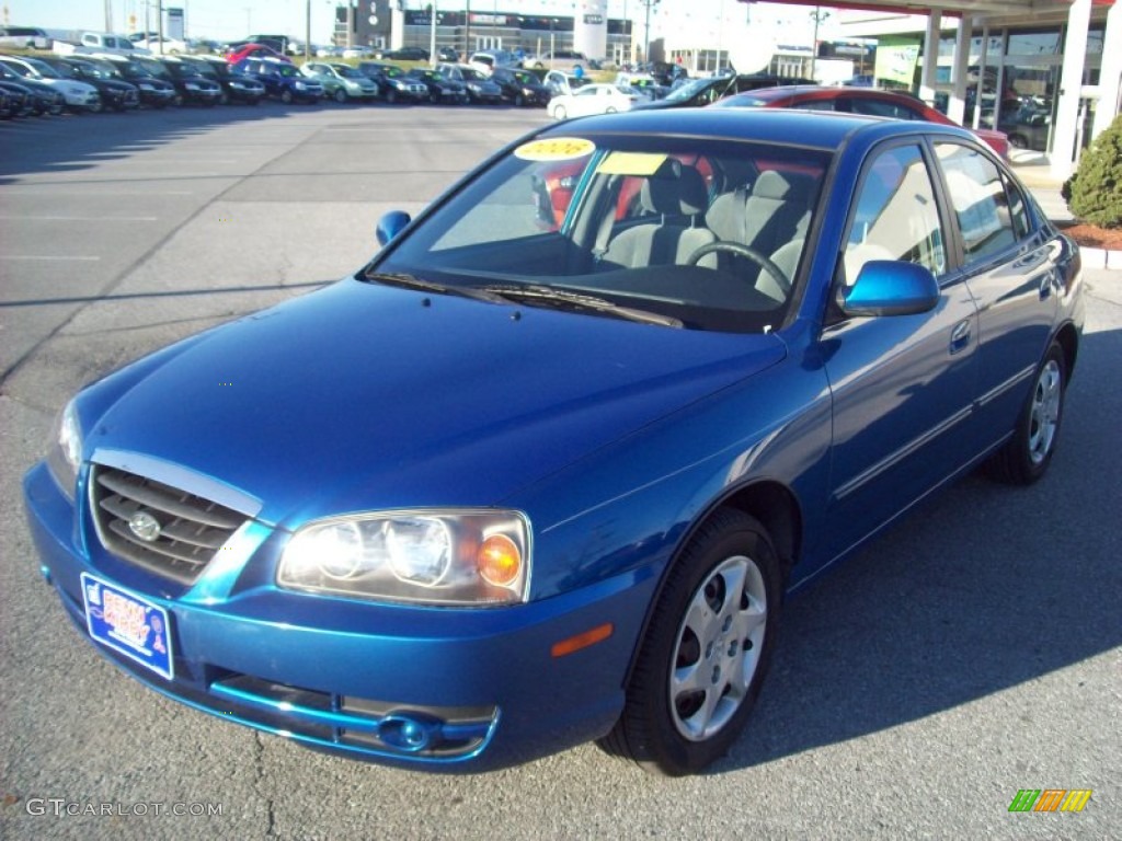 2006 Elantra GLS Sedan - Tidal Wave Blue / Beige photo #1