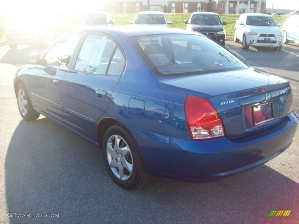 2006 Elantra GLS Sedan - Tidal Wave Blue / Beige photo #3