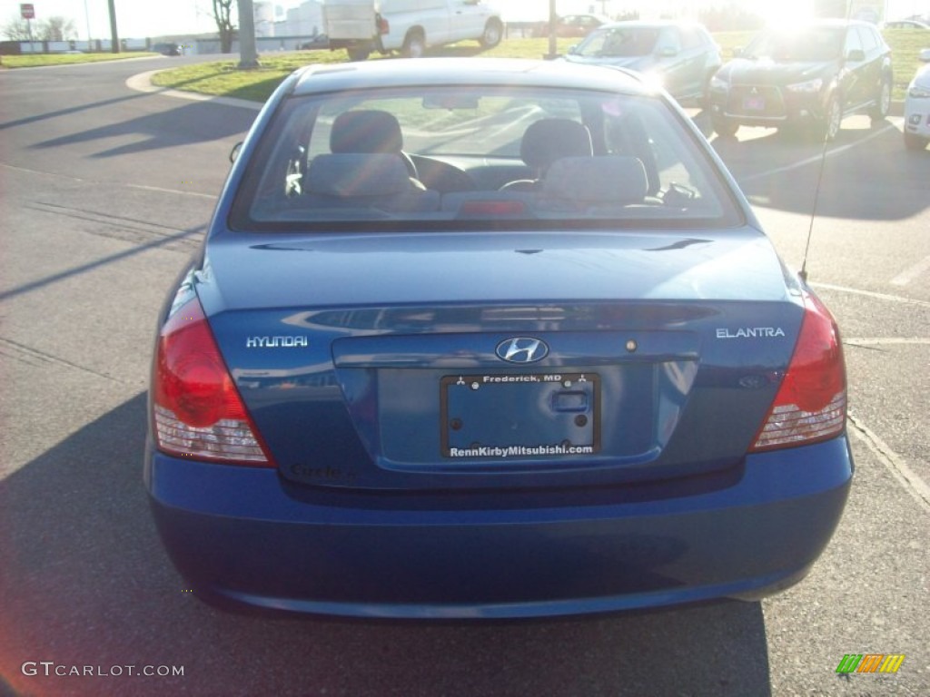 2006 Elantra GLS Sedan - Tidal Wave Blue / Beige photo #4