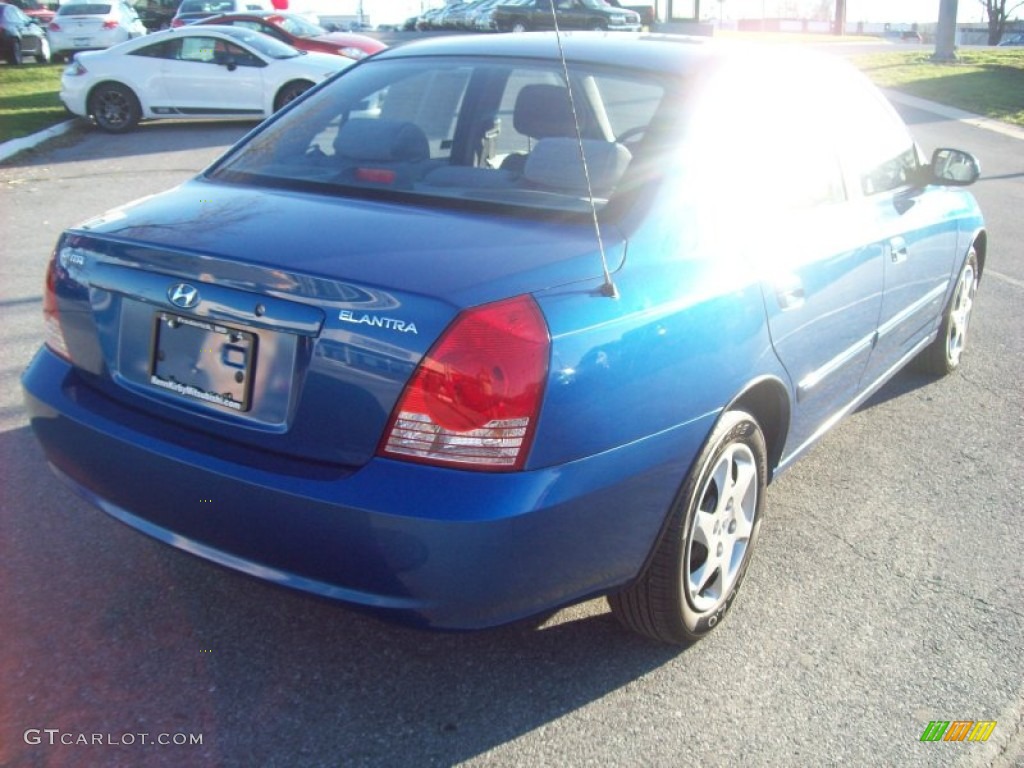 2006 Elantra GLS Sedan - Tidal Wave Blue / Beige photo #5
