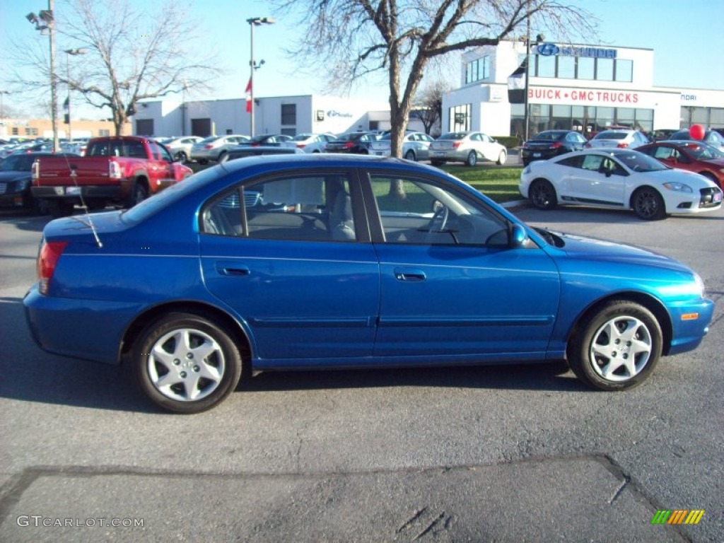 2006 Elantra GLS Sedan - Tidal Wave Blue / Beige photo #6