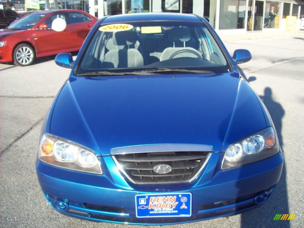 2006 Elantra GLS Sedan - Tidal Wave Blue / Beige photo #8