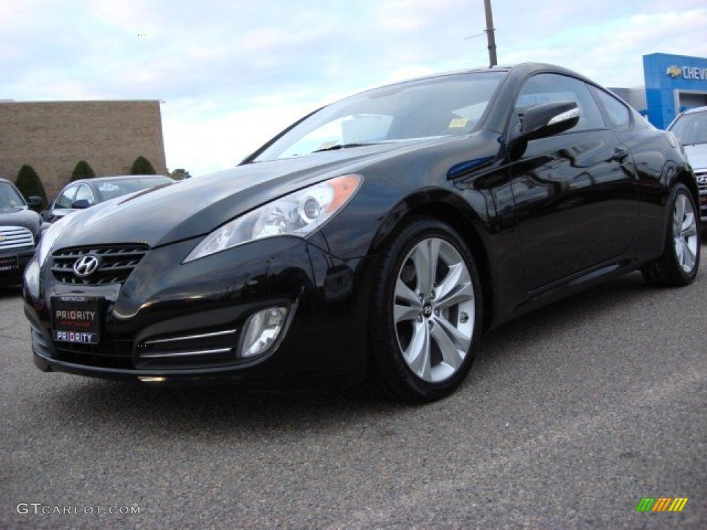 2010 Genesis Coupe 3.8 Grand Touring - Bathurst Black / Brown photo #1