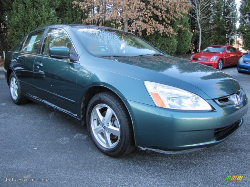 2003 Accord EX Sedan - Noble Green Pearl / Ivory photo #4