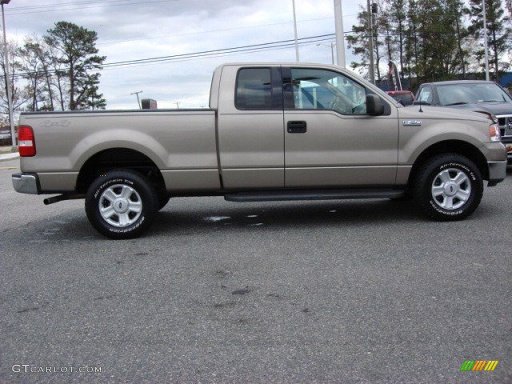 2004 F150 XLT SuperCab 4x4 - Arizona Beige Metallic / Tan photo #8