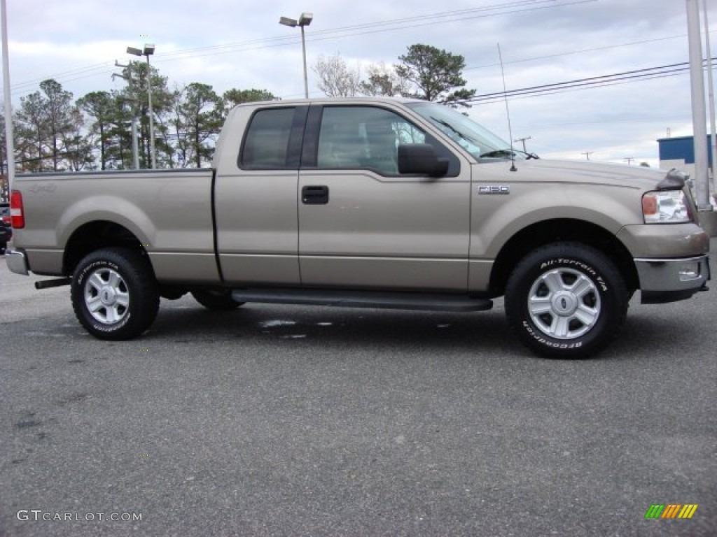 2004 F150 XLT SuperCab 4x4 - Arizona Beige Metallic / Tan photo #9