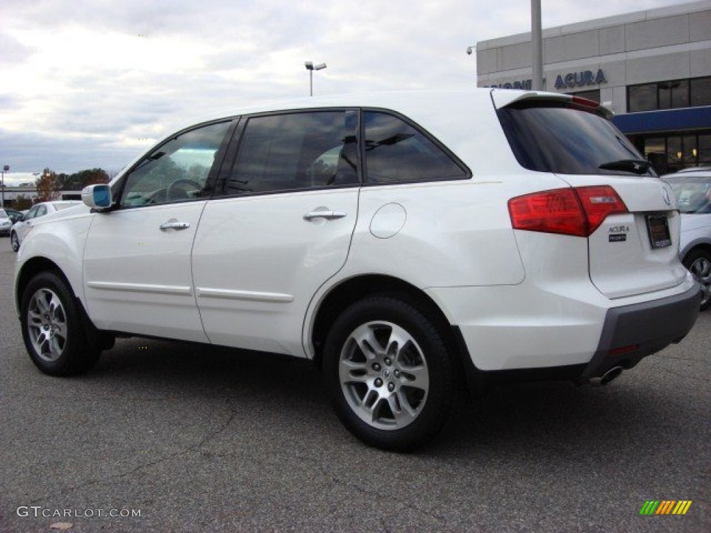 2007 MDX Technology - Aspen White Pearl / Parchment photo #4