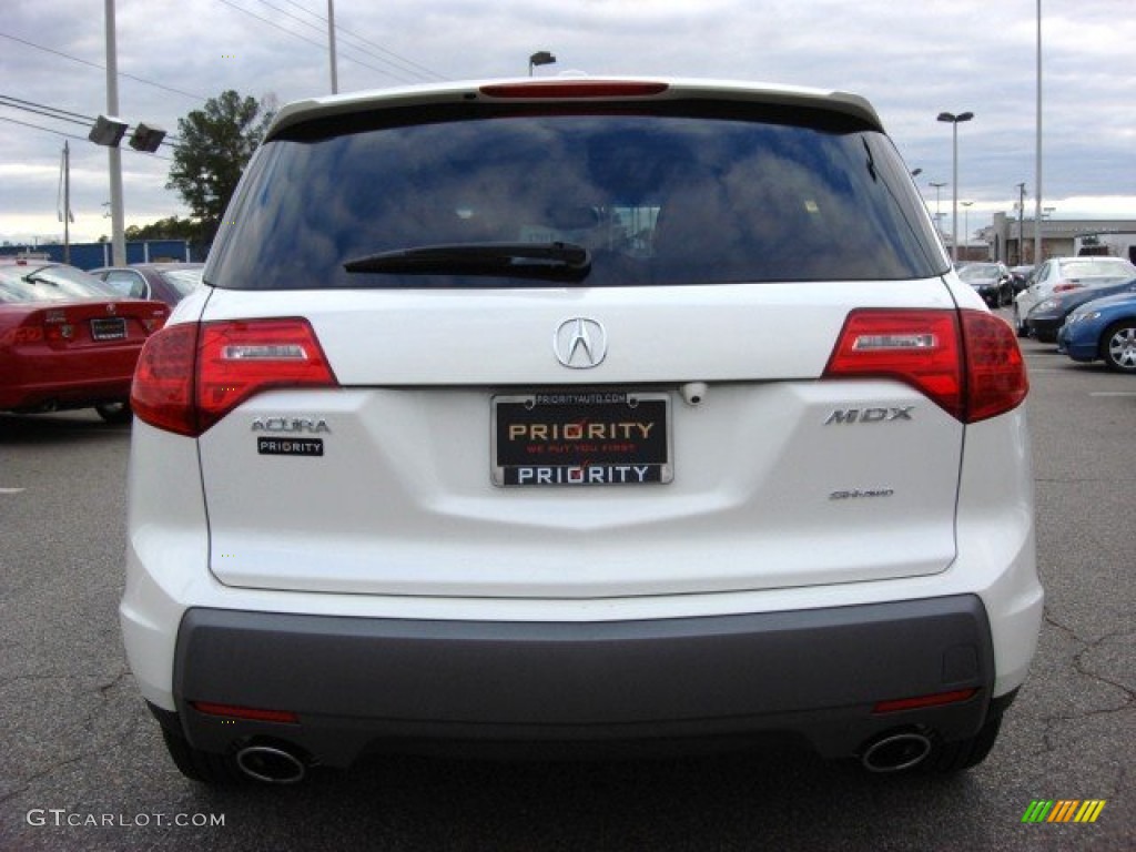 2007 MDX Technology - Aspen White Pearl / Parchment photo #5