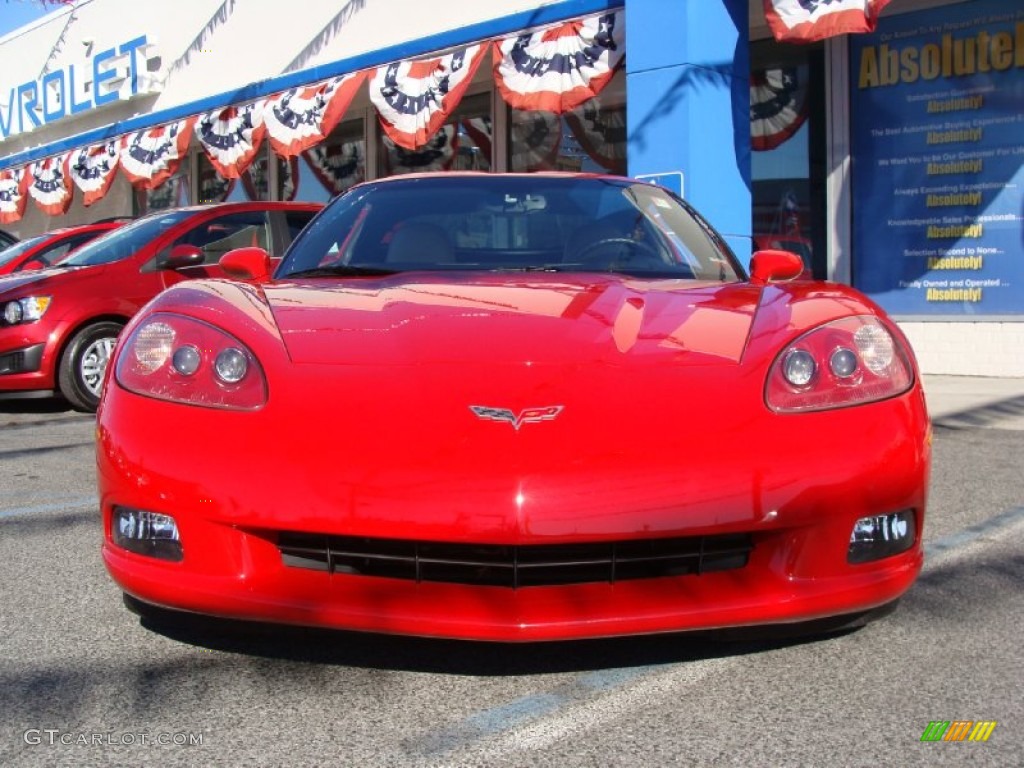 2005 Corvette Coupe - Victory Red / Cashmere photo #2