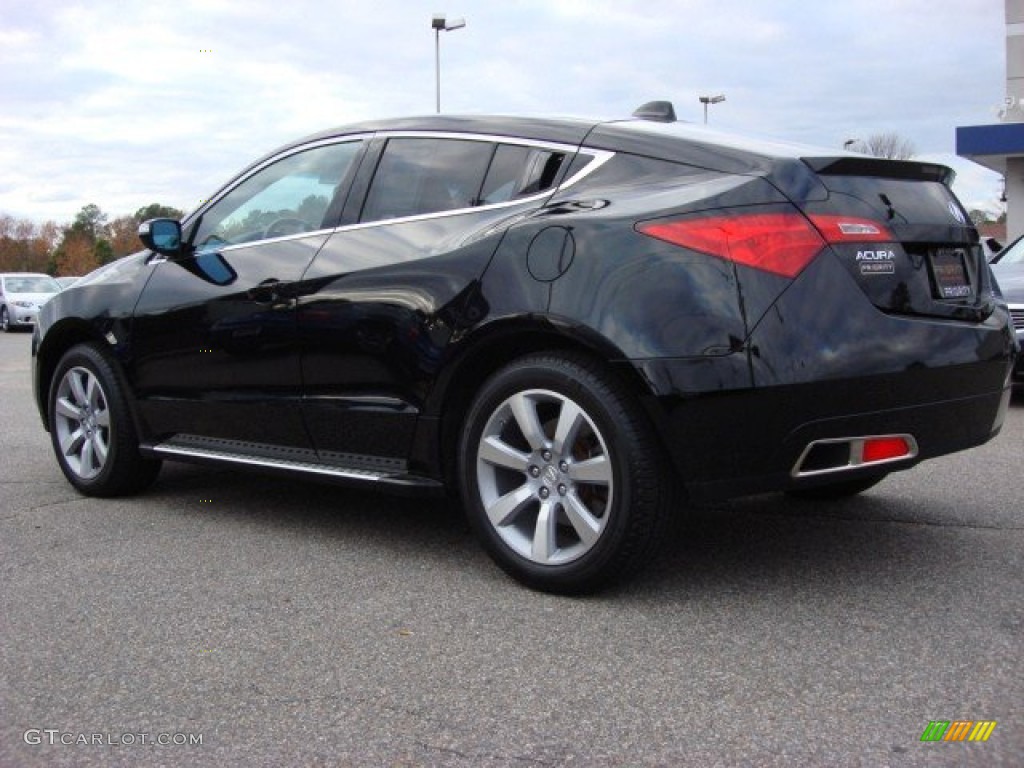 Crystal Black Pearl 2010 Acura ZDX AWD Technology Exterior Photo #57242354