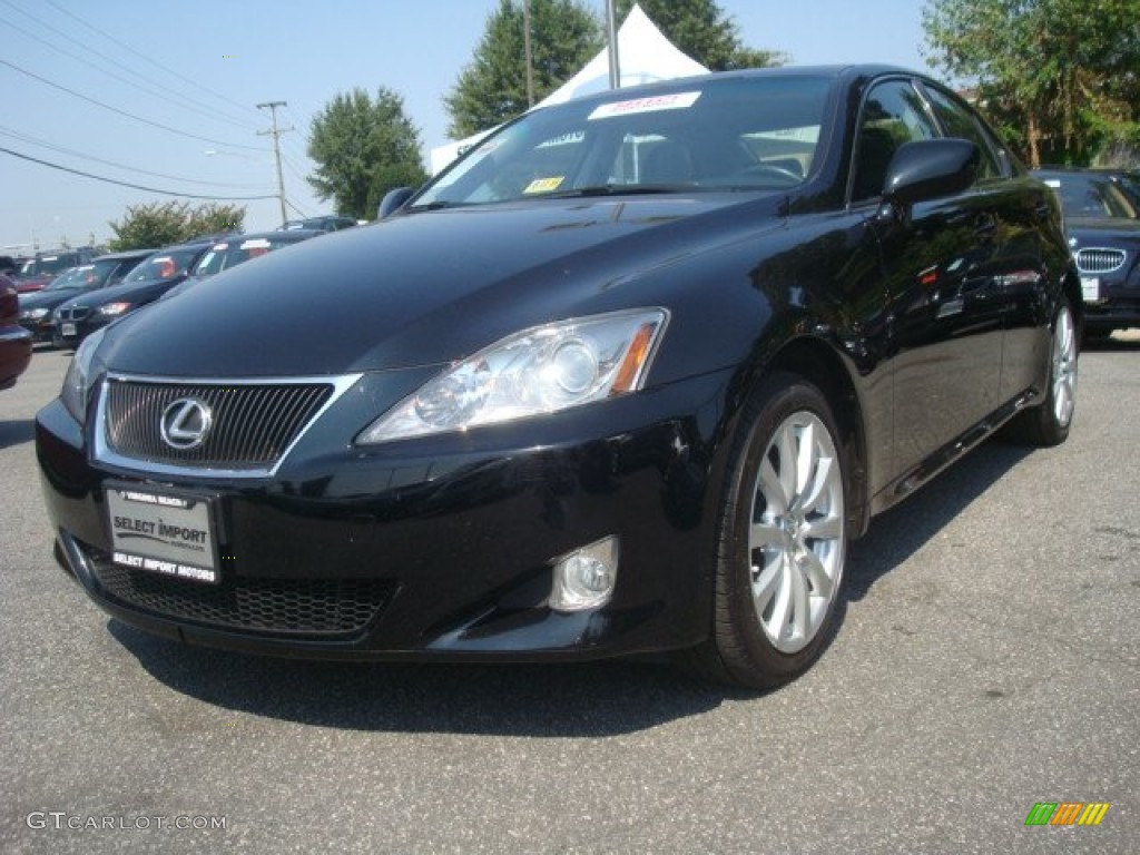Obsidian Black 2007 Lexus IS 250 AWD Exterior Photo #57242605