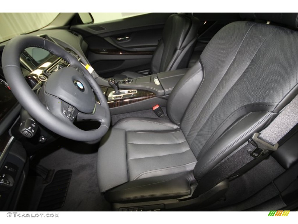 Black Nappa Leather Interior 2012 BMW 6 Series 650i Coupe Photo #57243974