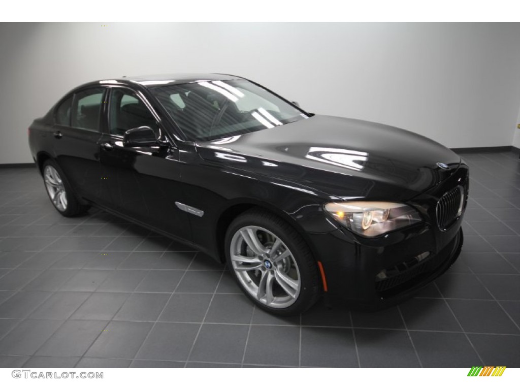2012 7 Series 750i Sedan - Black Sapphire Metallic / Black photo #1