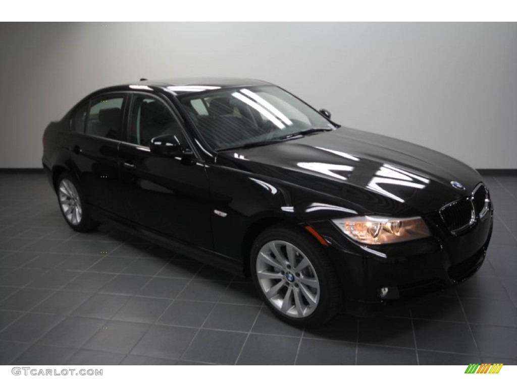 2011 3 Series 328i Sedan - Jet Black / Black Dakota Leather photo #1