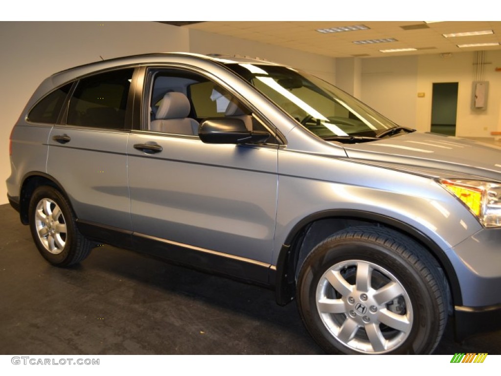 2008 CR-V EX - Glacier Blue Metallic / Gray photo #8