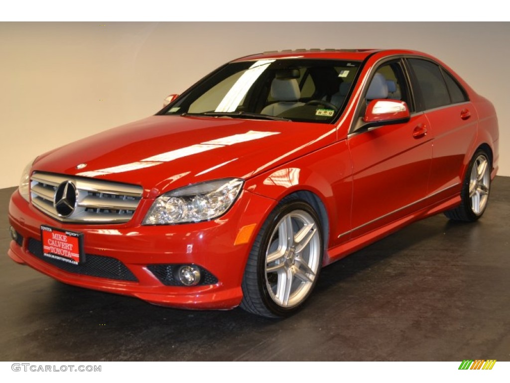 2009 C 300 Sport - Mars Red / Grey/Black photo #1