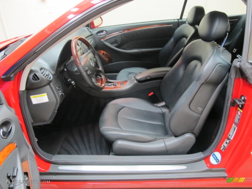 Charcoal Interior 2005 Mercedes-Benz CLK 320 Cabriolet Photo #57247310
