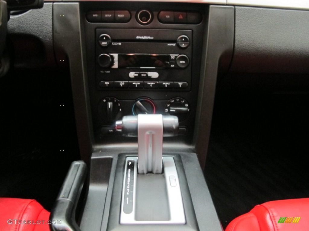 2005 Mustang GT Premium Coupe - Black / Red Leather photo #29