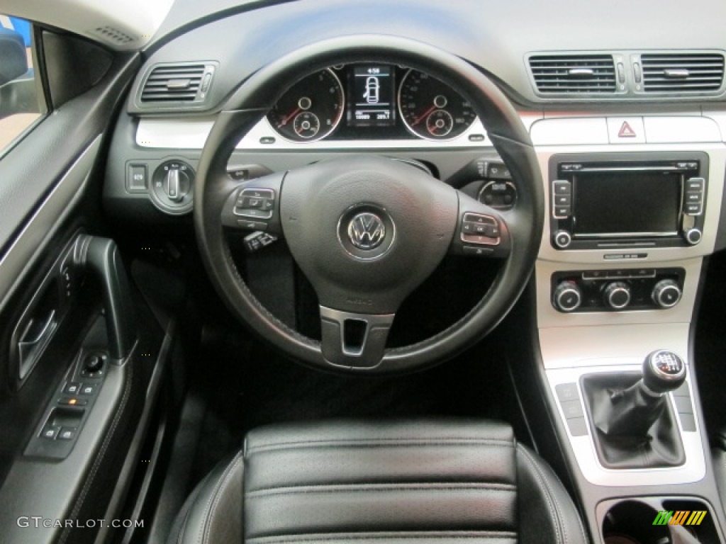 2010 Volkswagen CC Sport Black Dashboard Photo #57248093