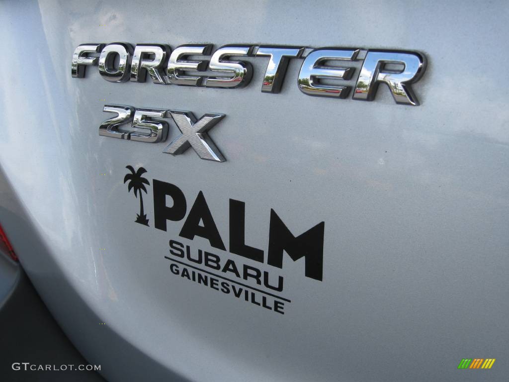 2004 Forester 2.5 X - Platinum Silver Metallic / Gray photo #19