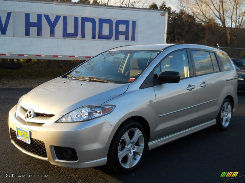 2007 MAZDA5 Sport - True Silver Metallic / Black photo #1