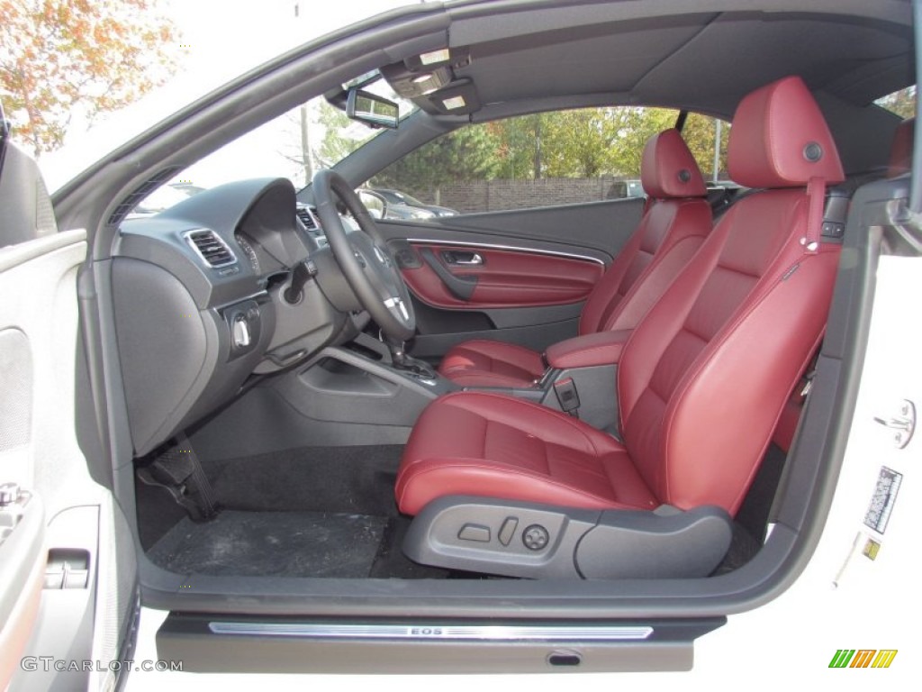 Red Interior 2012 Volkswagen Eos Executive Photo #57251750