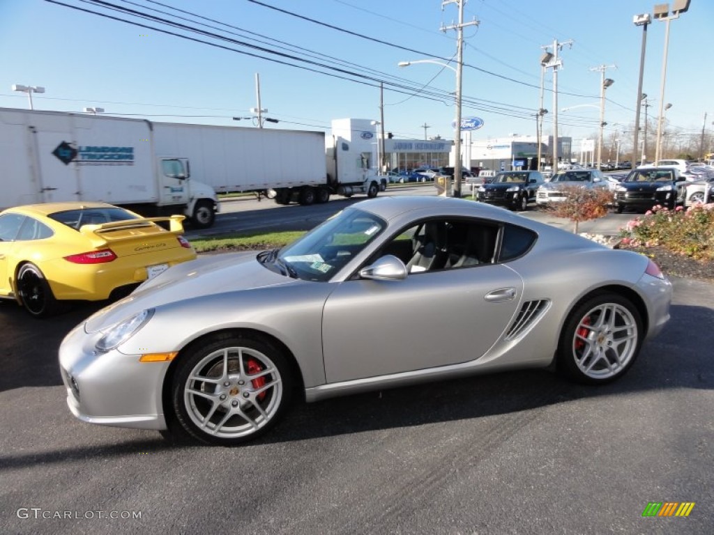 2009 Cayman S - Arctic Silver Metallic / Black photo #10