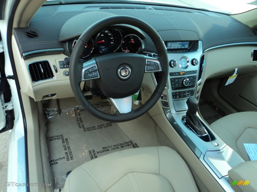 2012 Cadillac CTS 3.6 Sedan Cashmere/Cocoa Dashboard Photo #57254132