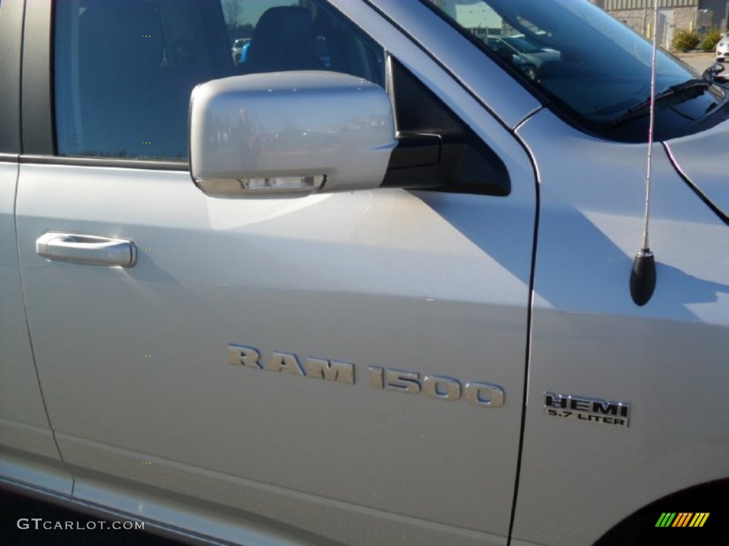 2012 Ram 1500 Sport Quad Cab 4x4 - Bright Silver Metallic / Dark Slate Gray photo #22