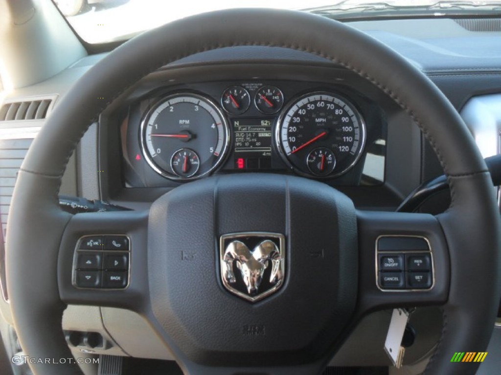 2012 Ram 3500 HD Laramie Crew Cab 4x4 Dually - Bright White / Light Pebble Beige/Bark Brown photo #13