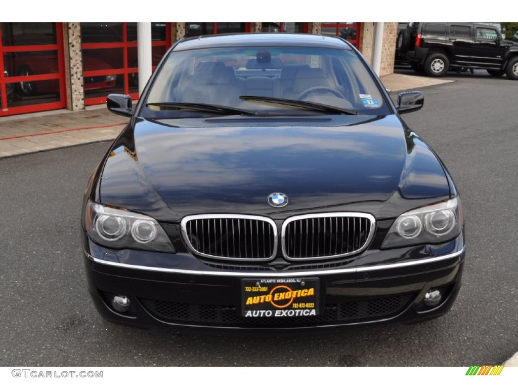 2006 7 Series 750i Sedan - Black Sapphire Metallic / Dark Beige/Beige III photo #34