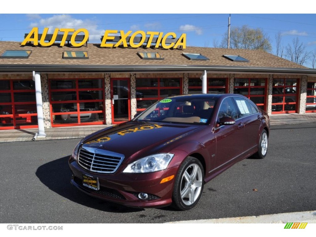 2007 S 550 Sedan - Barolo Red Metallic / Cashmere/Savanna photo #1