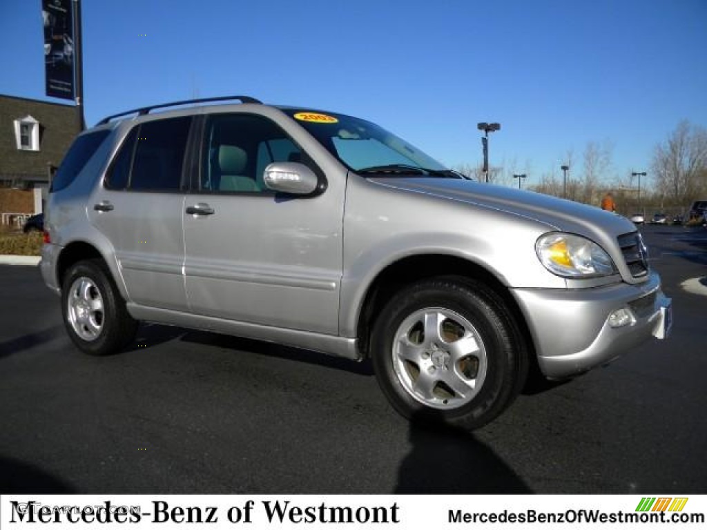 2003 ML 350 4Matic - Brilliant Silver Metallic / Charcoal photo #1